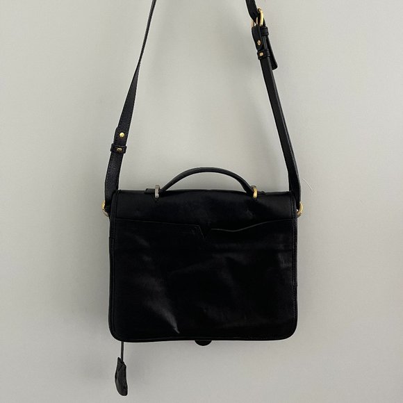 Opening Ceremony 3 Zipper Leather Satchel Purse - Picture 2 of 13